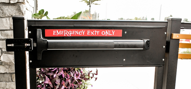 emergency push bar installation in Rosemead